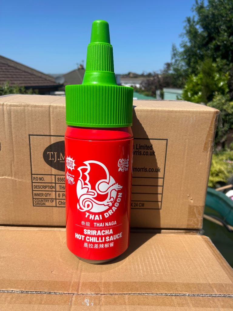 Job lot 33 x Thai Dragon Sriracha Hot Chilli Sauce Ltd addition Bottle