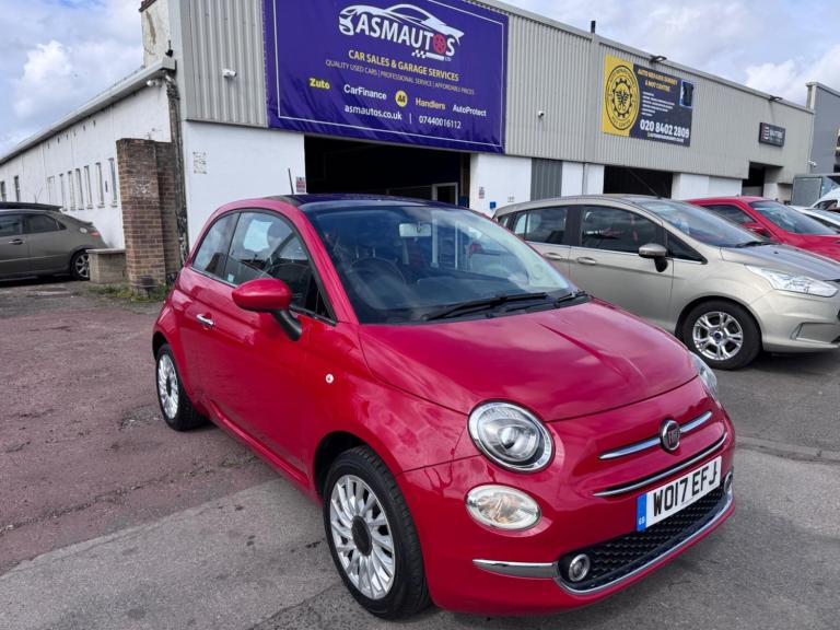 2017 Fiat 500 1.2 Lounge Euro 6 (s/s) 3dr HATCHBACK Petrol Manual