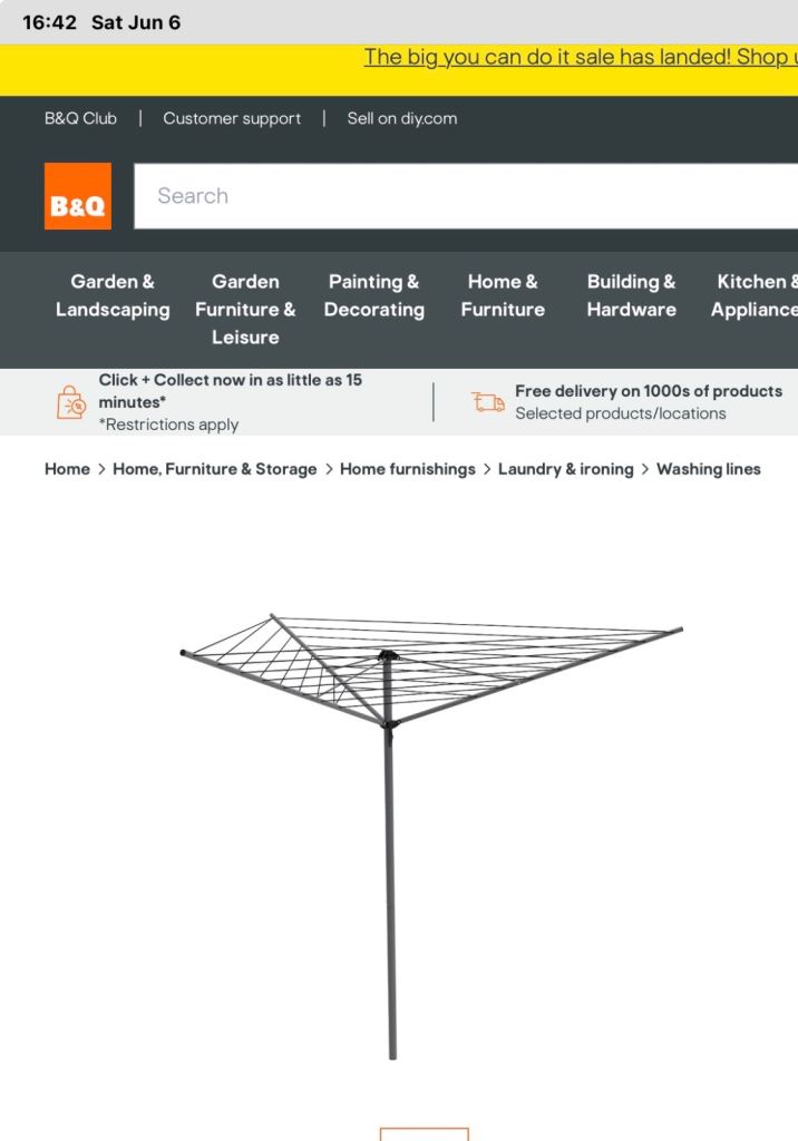 46m Rotary Airer