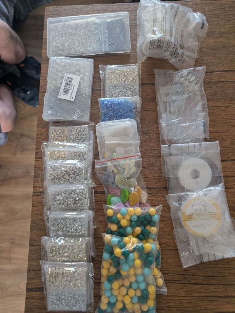 Large Craft Beads and Jewellery Making Supplies Bundle