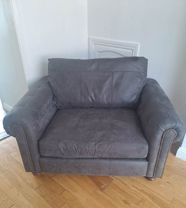 FREE Brown/grey cuddler sofa