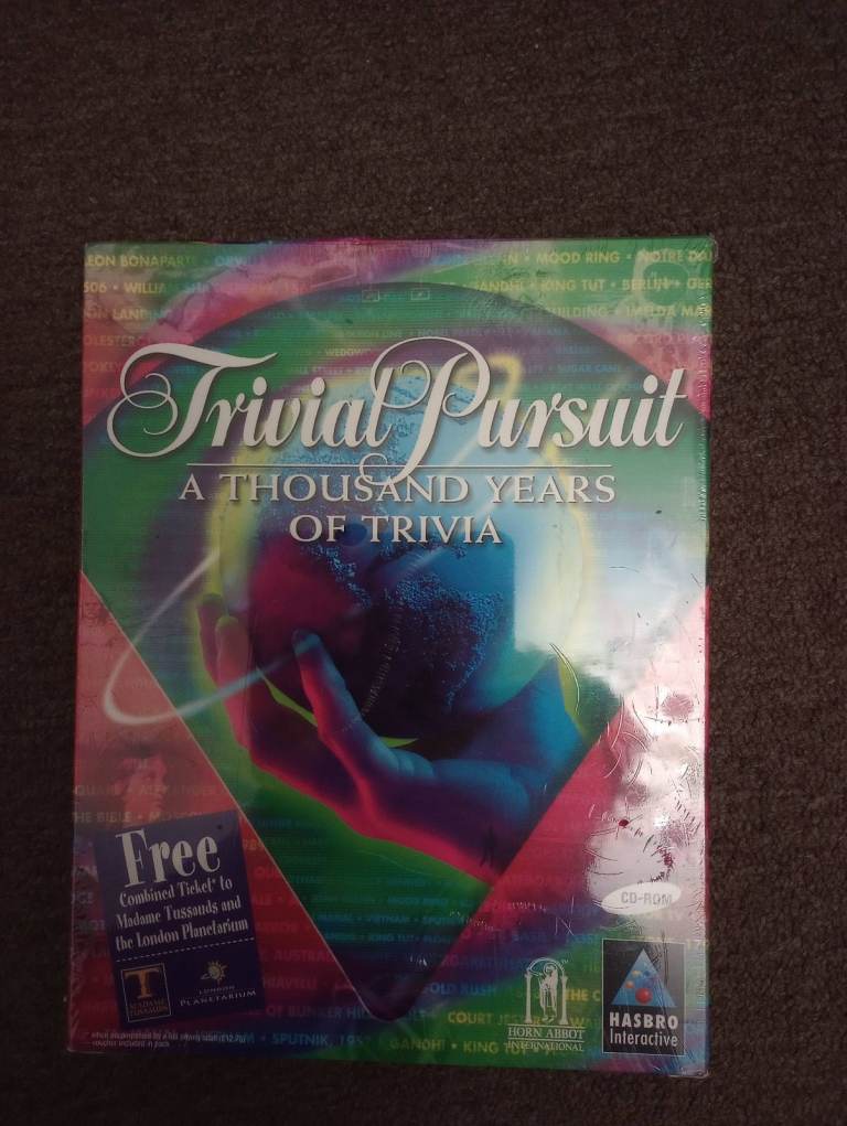 NEW Trivial Pursuit: A Thousand Years of Trivia Game Interactive CD ROM