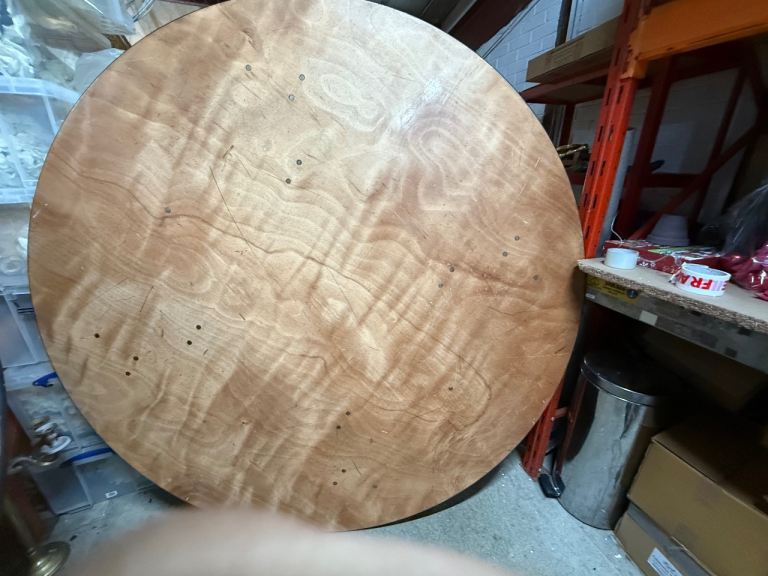 3 x 6 ft round banquet table tops (no legs)