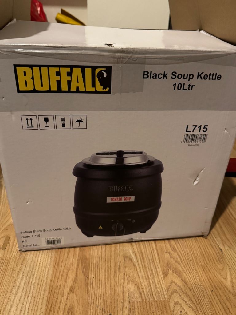 Buffalo 10 litre soup kettle - black 