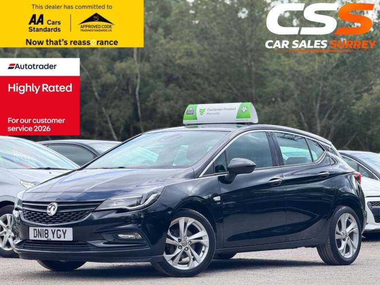 2018 Vauxhall Astra 1.4i 16V SRi 5dr HATCHBACK PETROL Manual