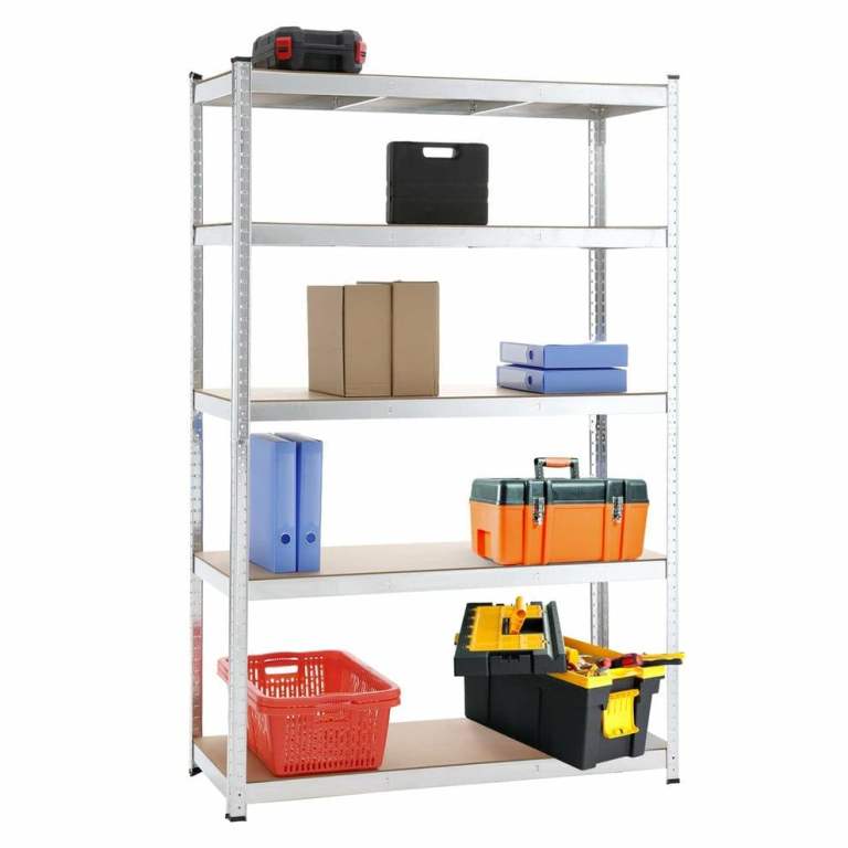 5 Tiers Metal Shelving Units Warehouse 180X100X40CM Racking Shelf Heavy Duty Steel 175kgs Per Bay