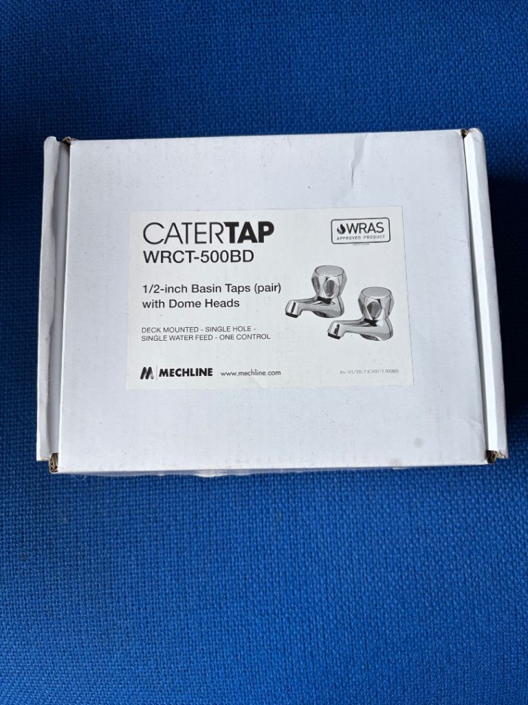 New CaterTap WRCT-500BD 1/2-inch Basin Taps with Dome Heads