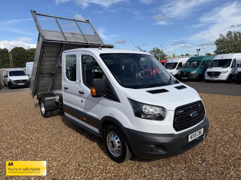 2018 Ford Transit 2.0 350 EcoBlue 1-Way Double Tipper Double Cab 4dr Diesel Manual RWD L3 Eur Tip...