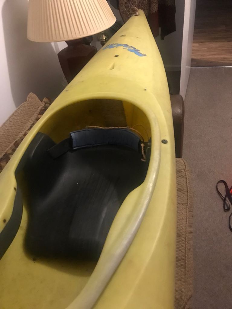 Yellow Kayak with Seat –good condition 