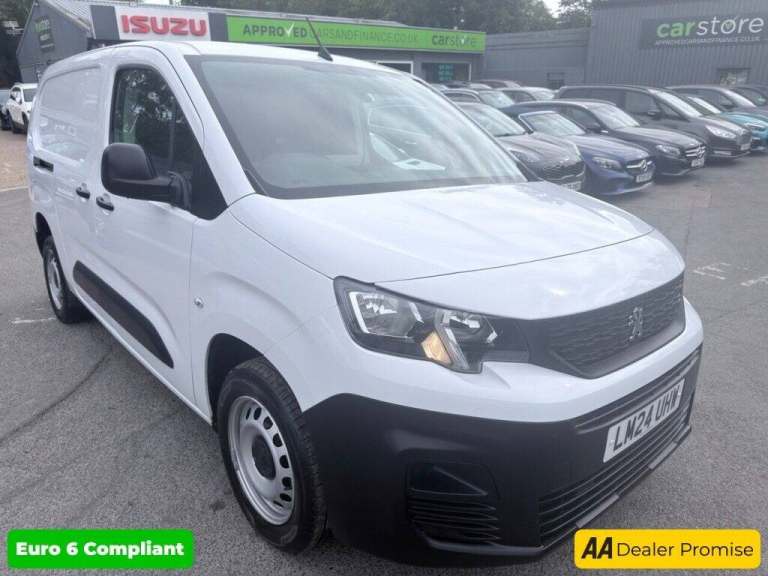 2024 Peugeot Partner White 1.5 BlueHDi 950 Professional Premium+ LWB Van, 29,400 miles, Euro 6,  ...