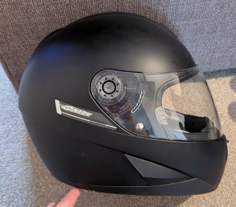 Shark s650 black mens motorcycle helmet