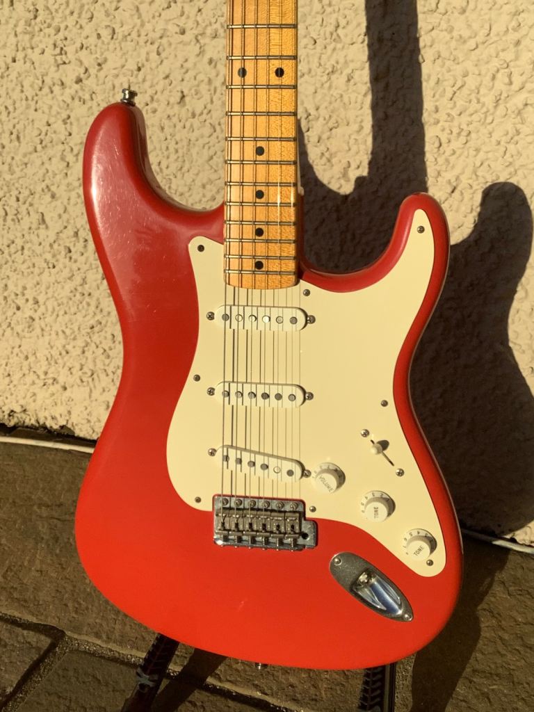 Fender Strat, Custom Shop Dennis Galuszka master built, Red, 1990s 