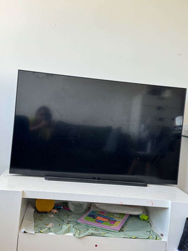 Large Black Flat Screen TV – Good Condition