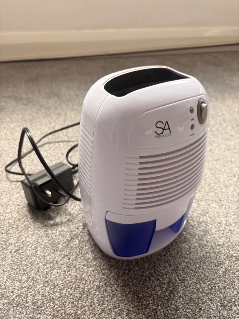 SA Products Mini Dehumidifier – White, Good Condition