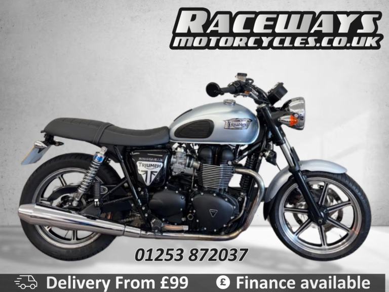 TRIUMPH BONNEVILLE 865 2014 14 REG ONLY 2,271 MILES SILVER USED MOTORCYCLE 865CC