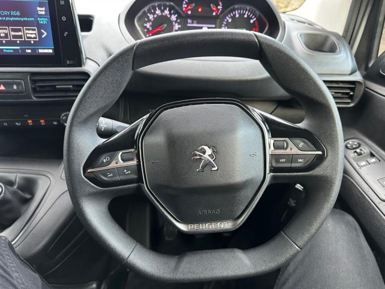 2022 Peugeot Partner 1.5 BlueHDi 1000 Asphalt Premium Standard Panel Van 5dr Diesel Manual SWB E ...