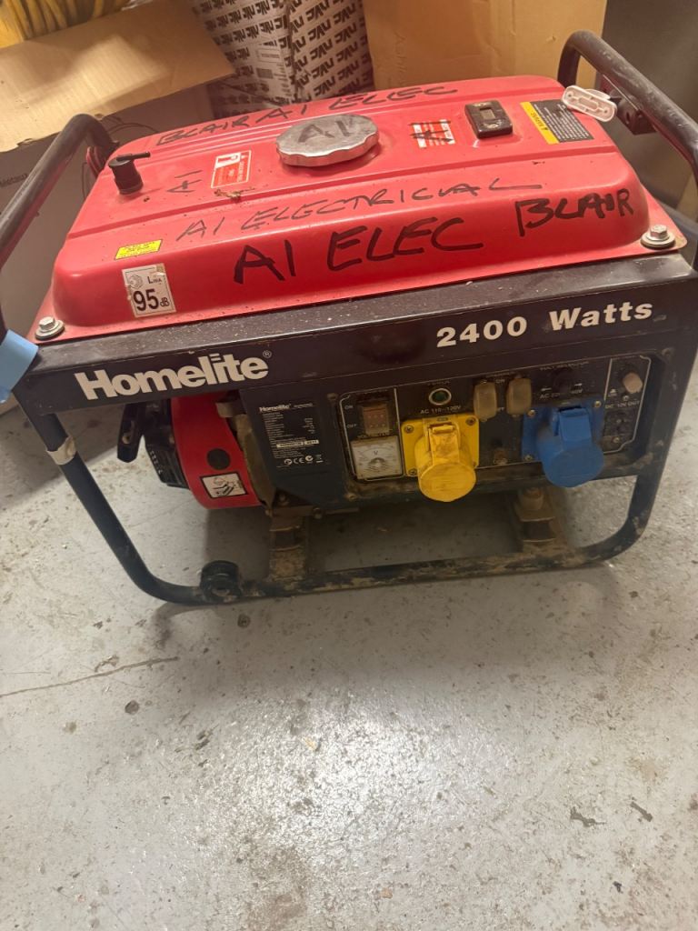 Homelite 2400 Watts Generator – Used, Fair Condition