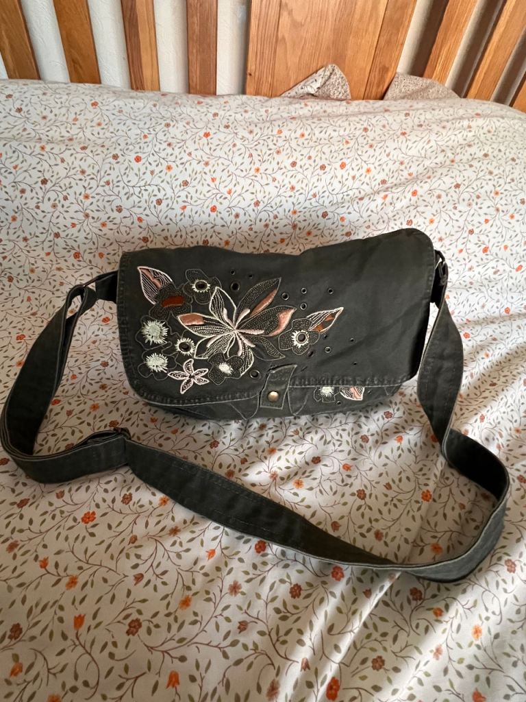 BHS floral embroidered ladies bag