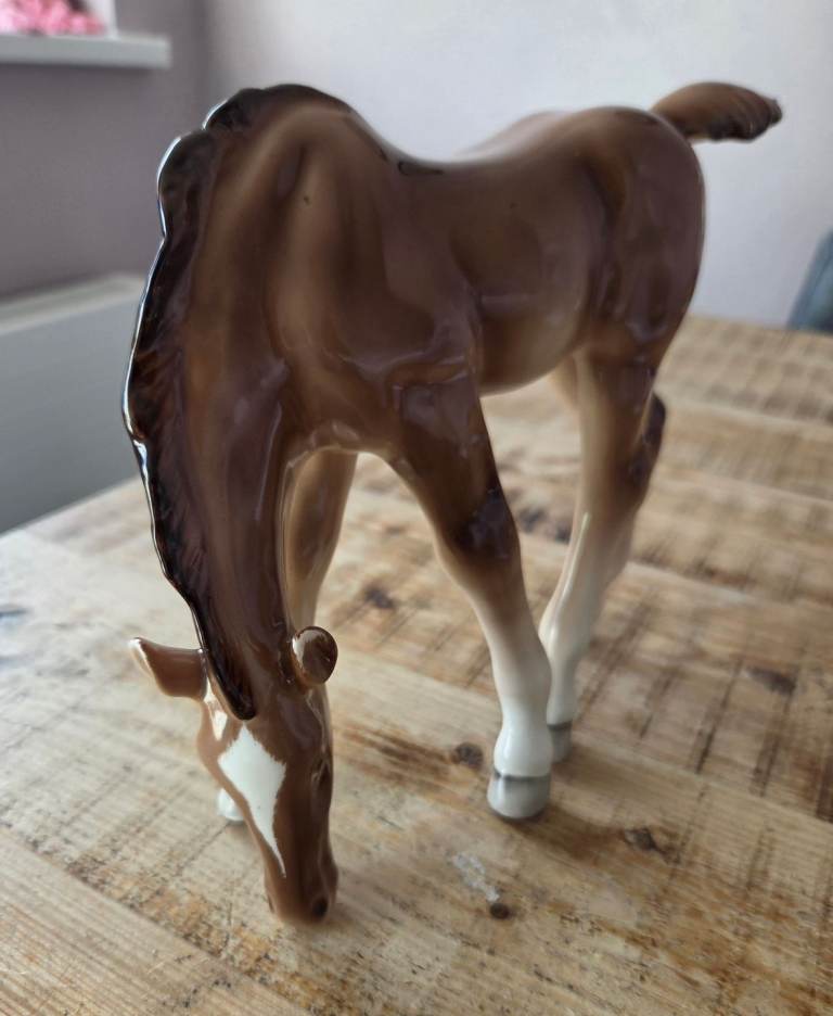 Grazing Foal porcelain collectible figurine