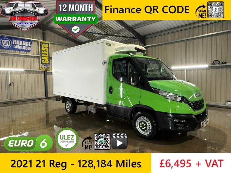 2021 21 Reg Iveco Daily 2.3 35S14 Fridge Freezer 8 Speed Hi-Matic Auto + VAT