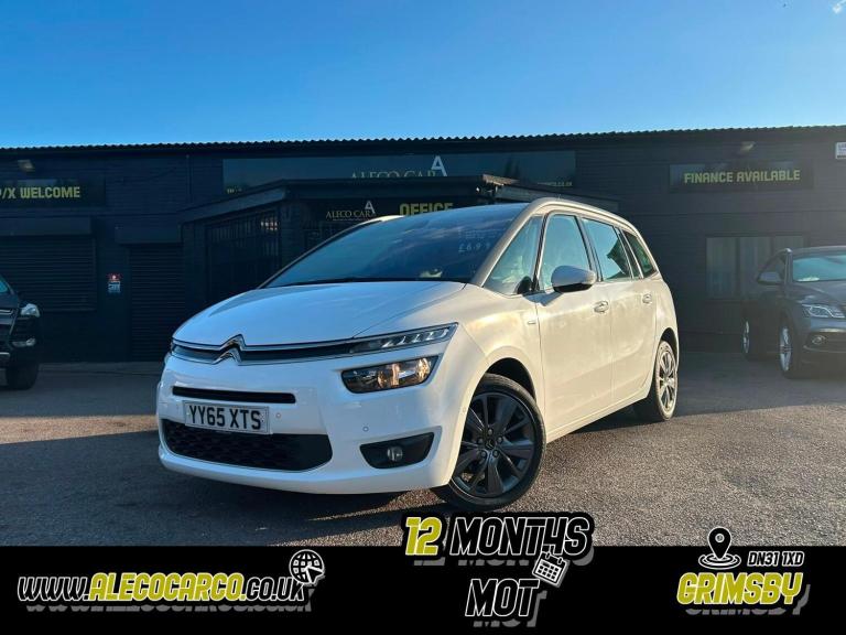 CITROEN GRAND C4 PICASSO 1.6 BlueHDi Exclusive White Auto Diesel 2015 7 seater