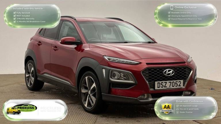 2019 HYUNDAI KONA 1.0 T-GDI PREMIUM SUV 5DR PETROL MANUAL EURO 6 (S/S) (120 PS)