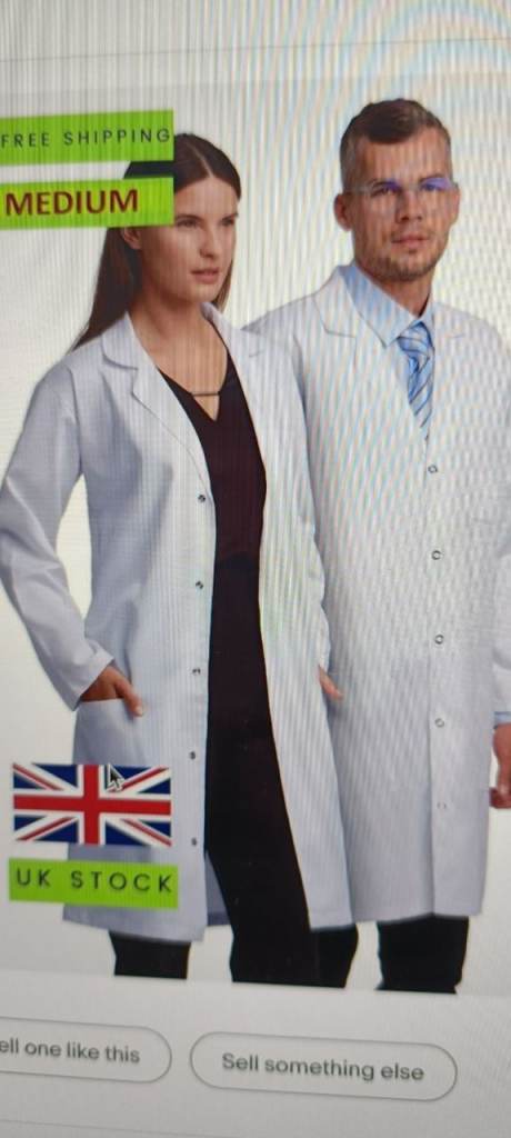 White classic lab coat 