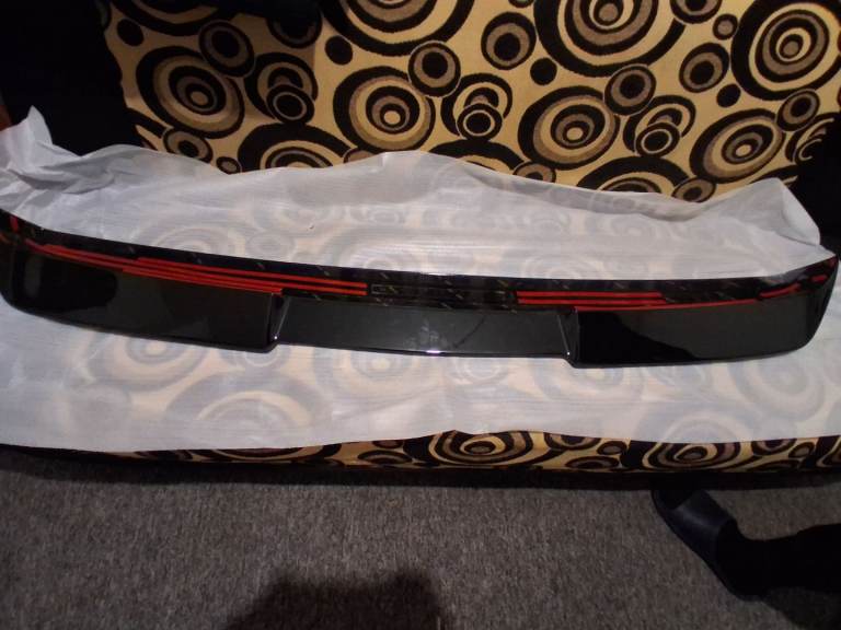 Mercedes vito rear spoiler roof gloss black 