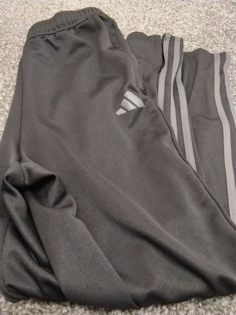 Adidas Grey Tracksuit Bottoms - Good Condition