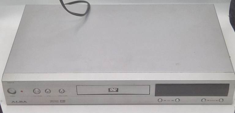 Alba DVD114 DVD VCD CD Player Silver Remote SCART Lead Fully Tested Working