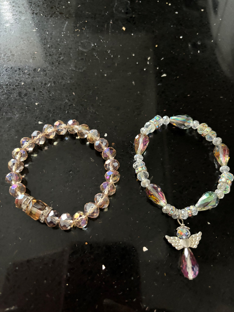 Two Crystal effect ladies bracelets