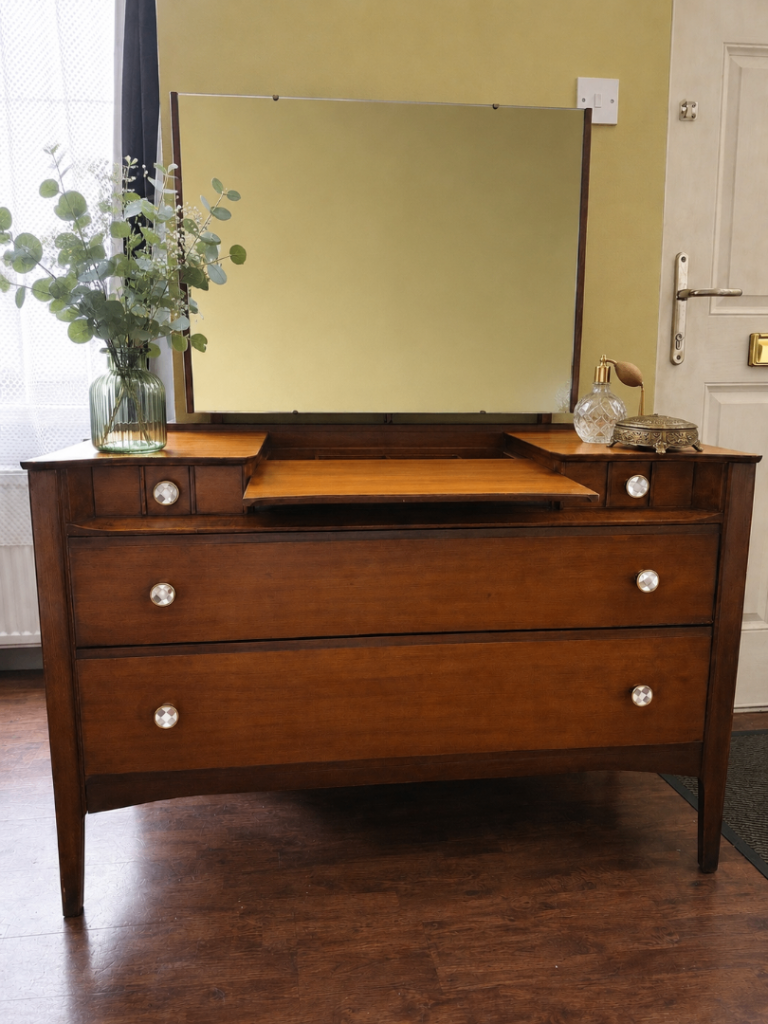 Vintage Lebus Link Mid-Century Dressing Chest/Vanity Unit with Mirror