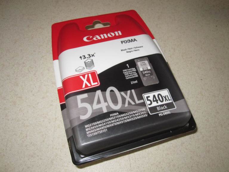 CANON PG-540XL HIGH CAPACITY BLACK INK CARTRIDGE