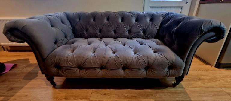 Slate Grey Chesterfield Sofa