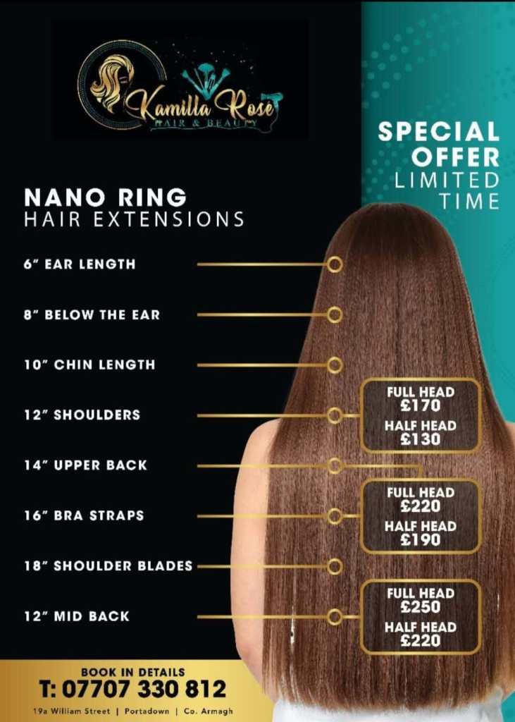 Nano ring hair extensions 