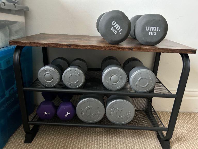 Rustic Metal Shoe Storage bench