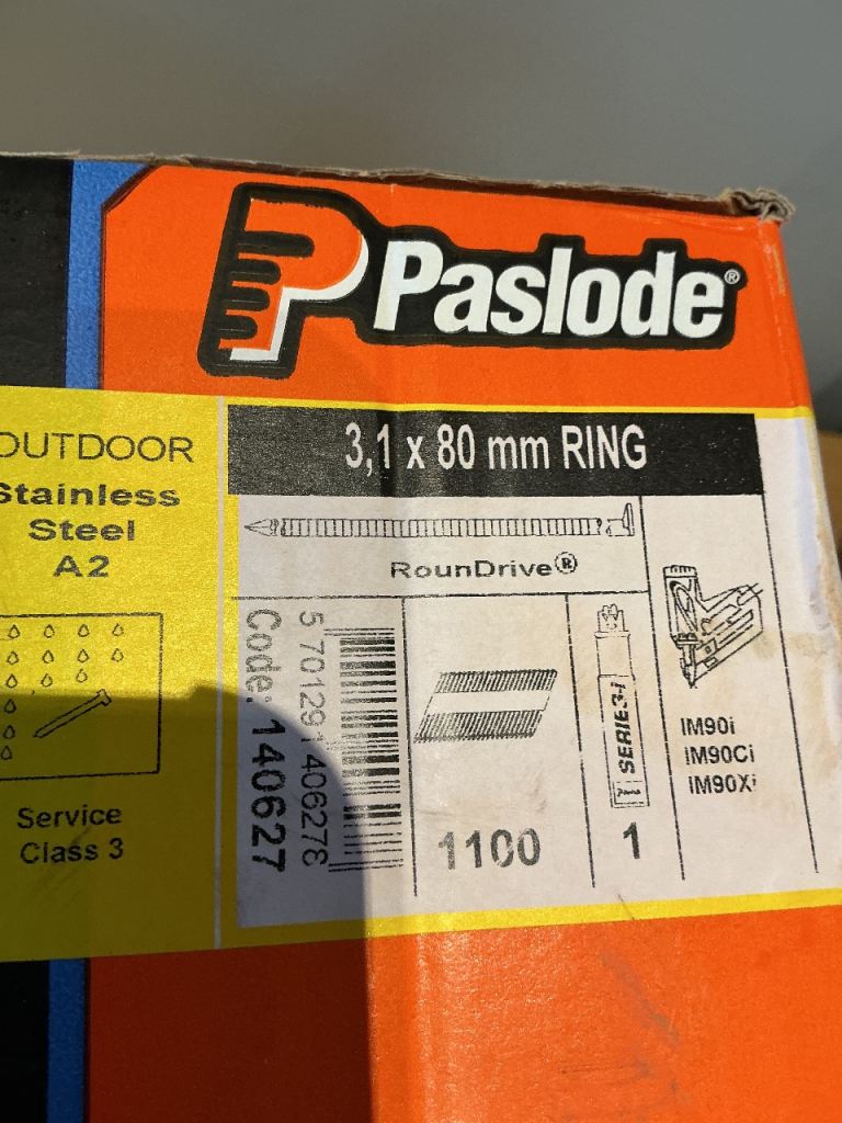 Paslode Stainless steel nails 80’s