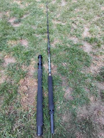 abu garcia gt boat rod 30lb class GT; Fishing  Durable Fiberglass Construction, EVA Handle with Fighting Grip, TS Quality Guides  Ideal for Sea Fishing Anglers Fishing Predator, Black, 602 6ft Rods #1.2 /Power Abu Garcia boat rod, 30.00