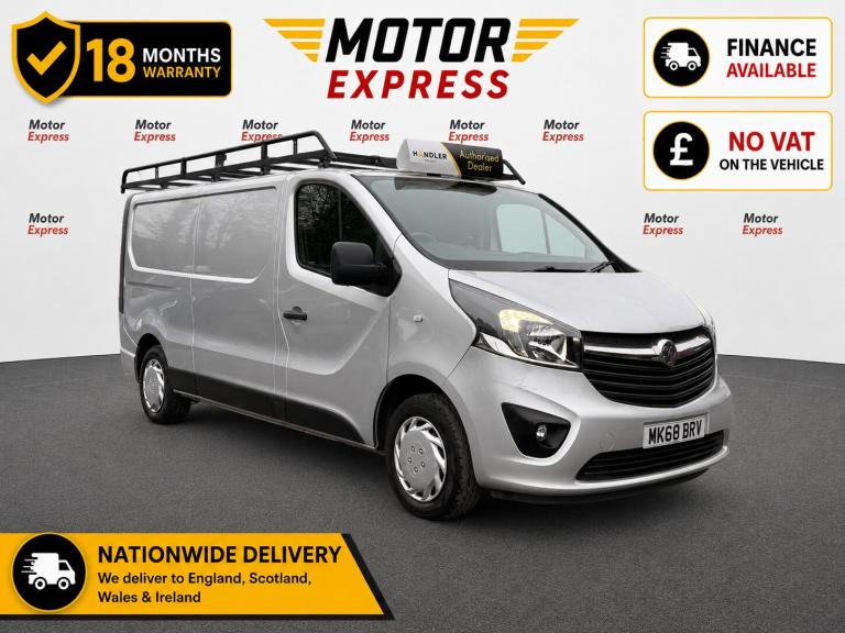 2018 Vauxhall Vivaro 2900 1.6CDTI BiTurbo 125PS Sportive H1 Van PANEL VAN Diesel Manual