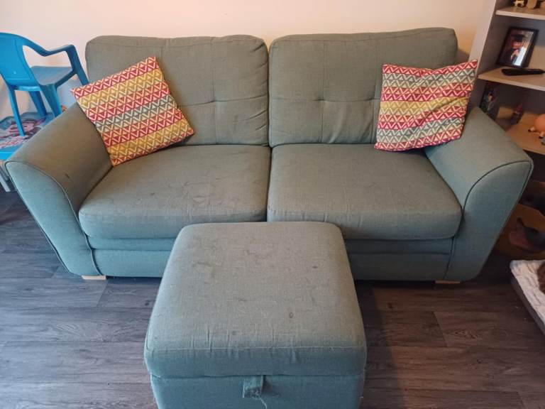 Sofa, Chair and Foot Stool