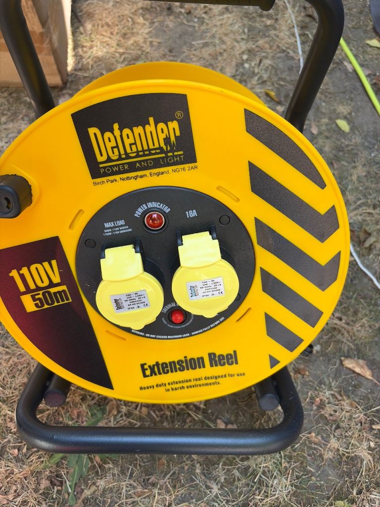 50m 110v extension reel 