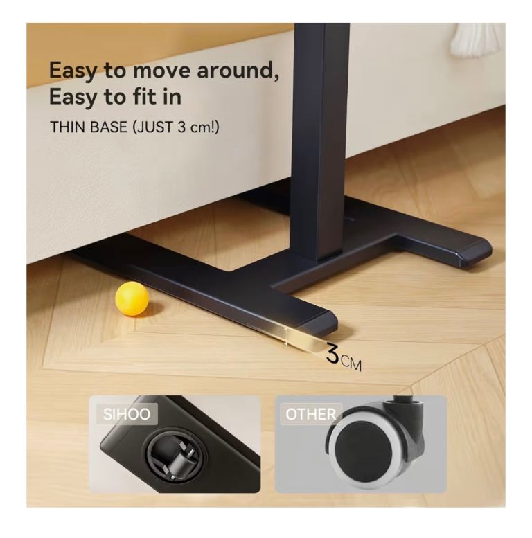 SIHOO D01 Overbed Table - Height & Tilt Adjustable