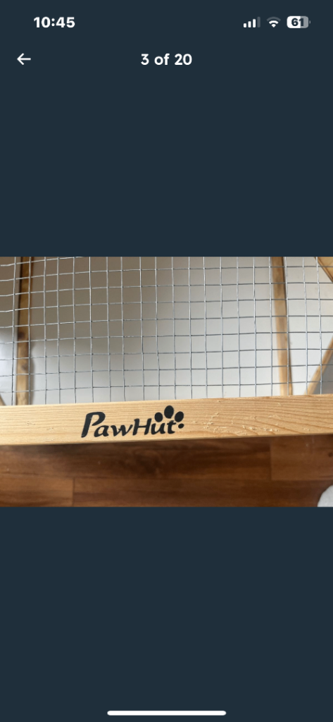 Wooden Pet Cage with Accessories and Toys