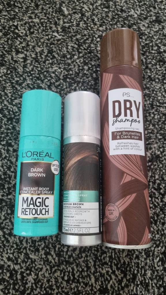 Root touch up and dry shampoo
