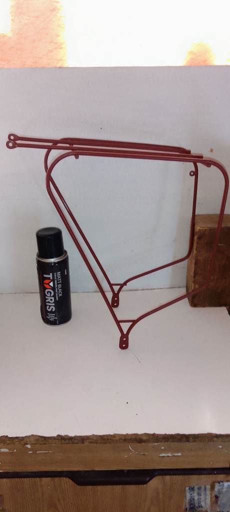 KARRIMOR REAR RACK VINTAGE/RETRO *REFURBISHED* + BLACK PAINT SPRAY *CAN SHIP !*