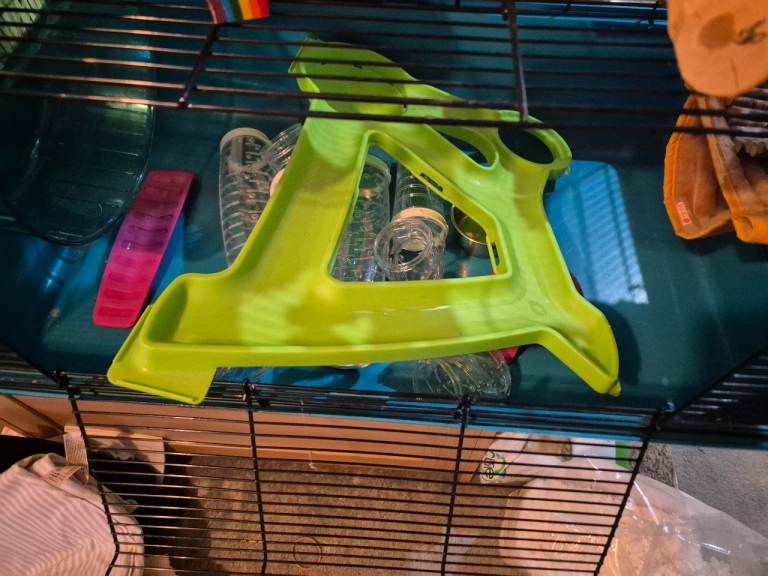 Hamster cage with accessories 