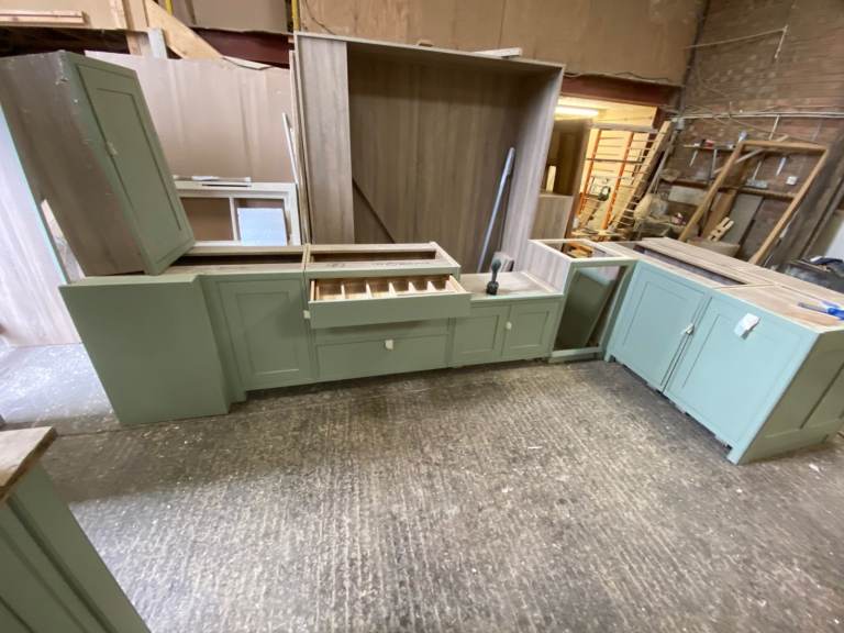 Handmade Painted In Frame Shaker Kitchen 