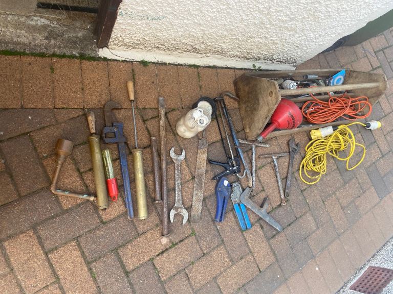 Various tools plus box 
