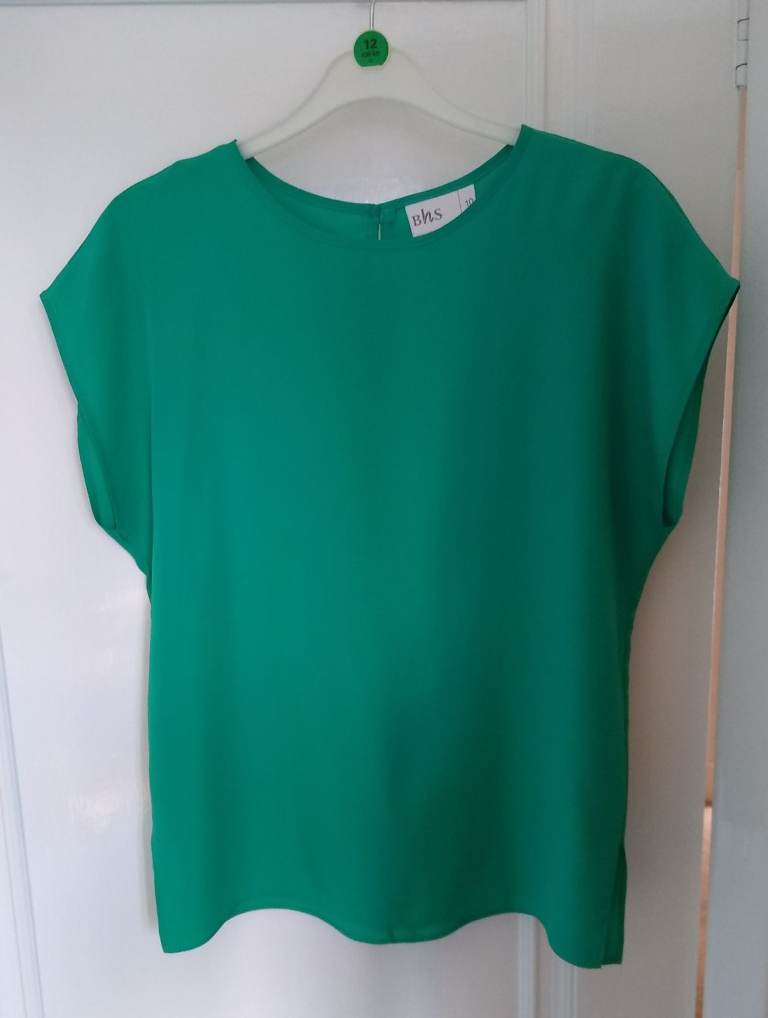 BHS Green Top - Size 10