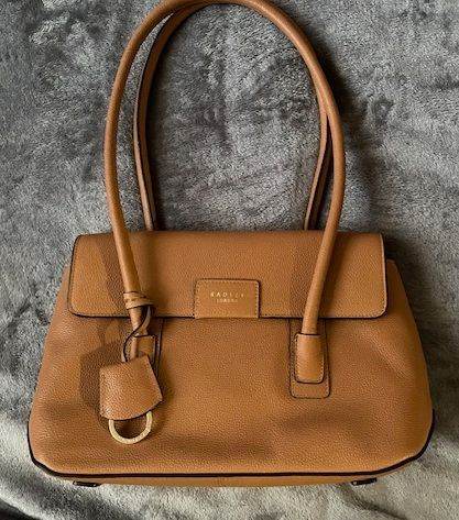 image for Radley Tan Leather Handbag - Never Used and With Dust Cover